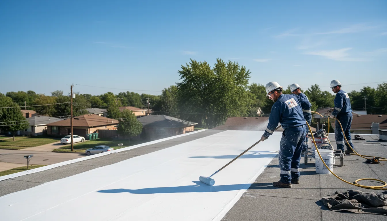 Commercial roof coating in Tennille, GA near me